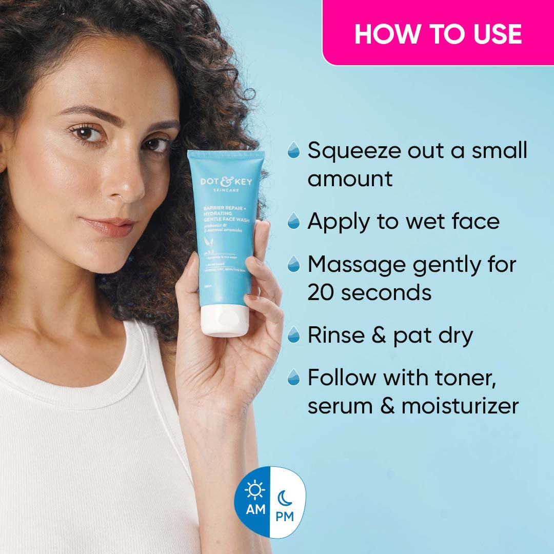 Dot & Key Barrier Repair Face Wash Pack of 2 350ml