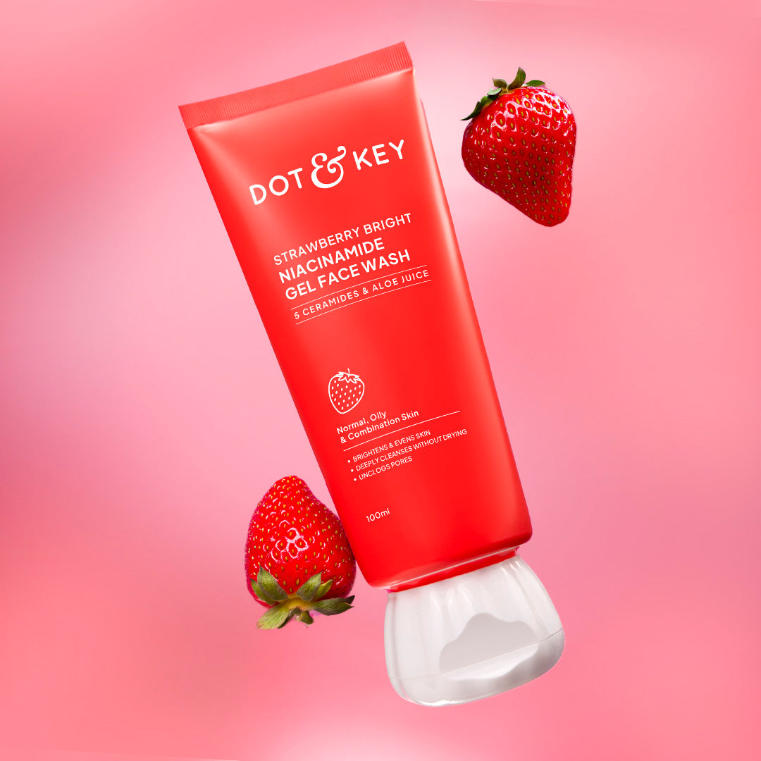 Dot & Key Strawberry Bright Niacinamide Gel Face Wash 100ml