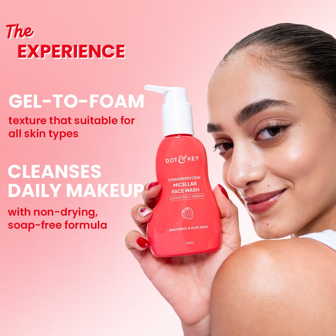 Dot & Key Strawberry Dew Micellar Face Wash 120ml