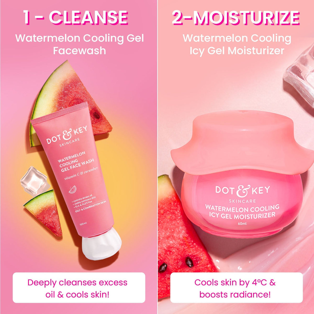 Dot & Key Watermelon Cleanse + Moisturize Duo 160ml