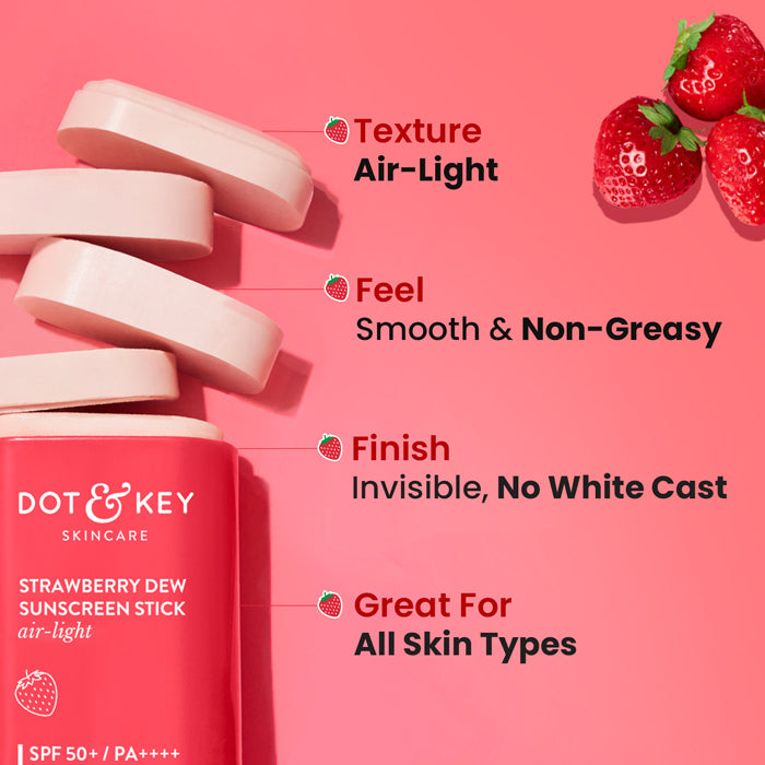 Dot & Key Strawberry Sunscreen Stick SPF 50+ PA++++ 20g