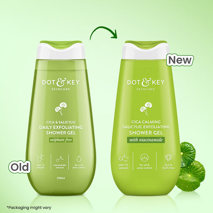 Dot & Key Cica + 1% Salicylic Acid Exfoliating Shower Gel 250ml