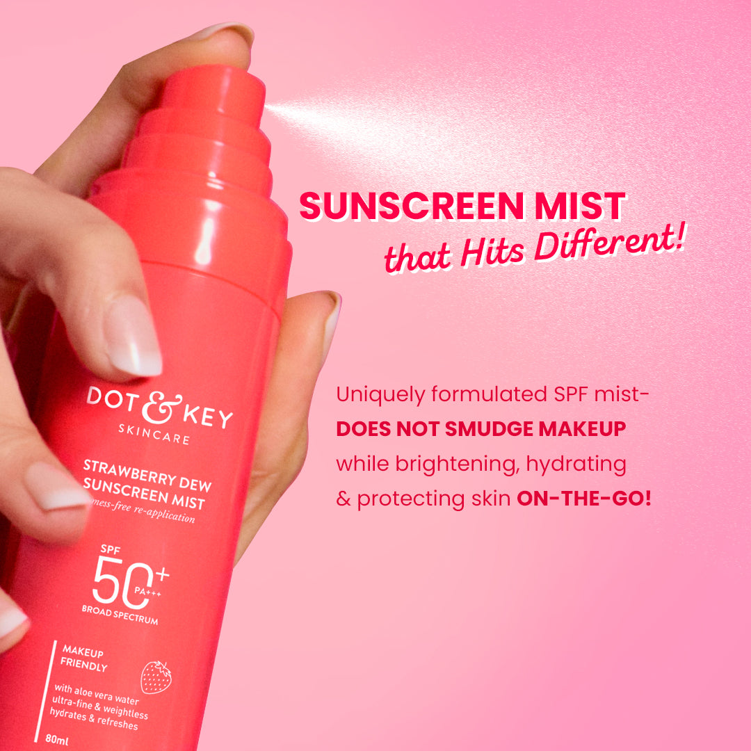 Dot & Key Strawberry Sunscreen Face Mist SPF 50+ 80ml
