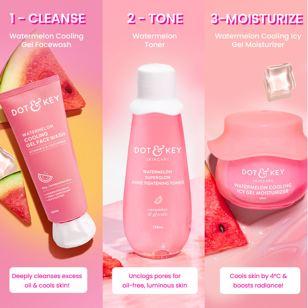 Dot & Key Watermelon Cool CTM Regime Trio Set 310ml