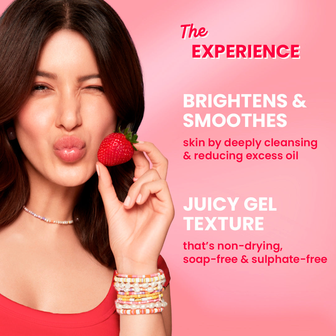 Dot & Key Strawberry Bright Niacinamide Gel Face Wash 100ml