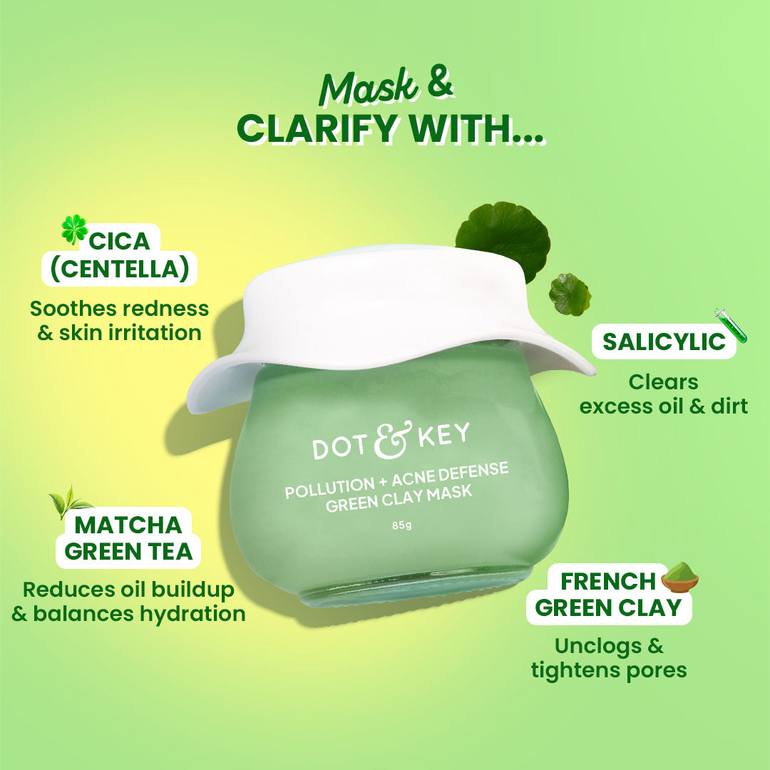 Dot & Key Cica & Salicylic French Green Clay Face Mask 85g