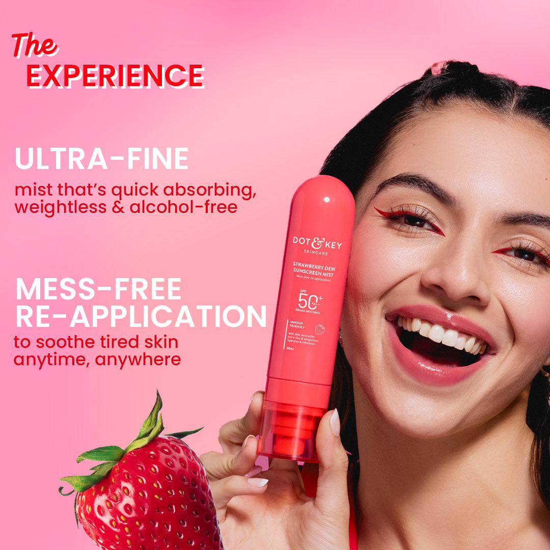 Dot & Key Strawberry Sunscreen Face Mist SPF 50+ 80ml