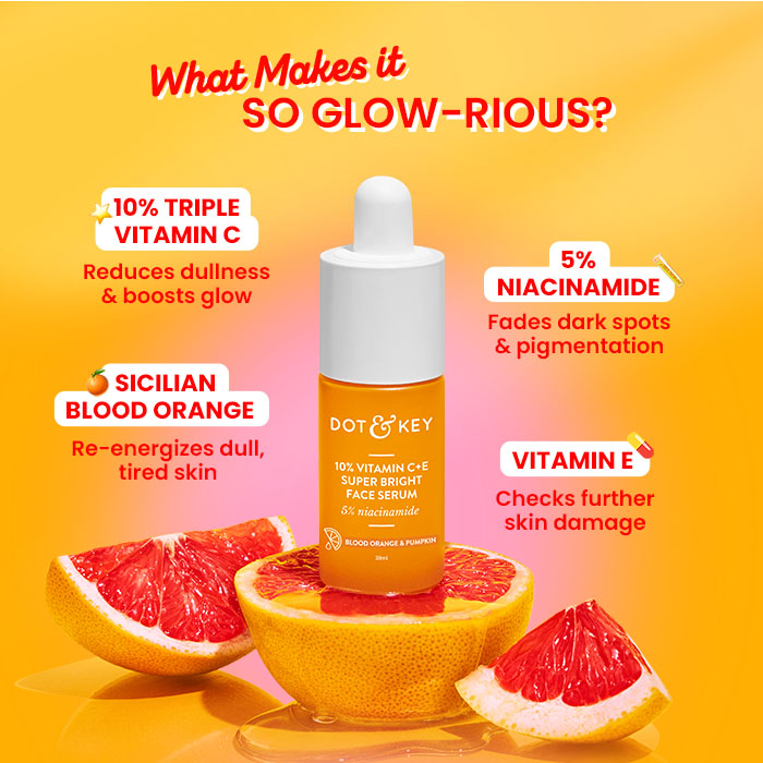 Dot & Key 10% Vitamin C + E Face Serum Pack of 2 60ml