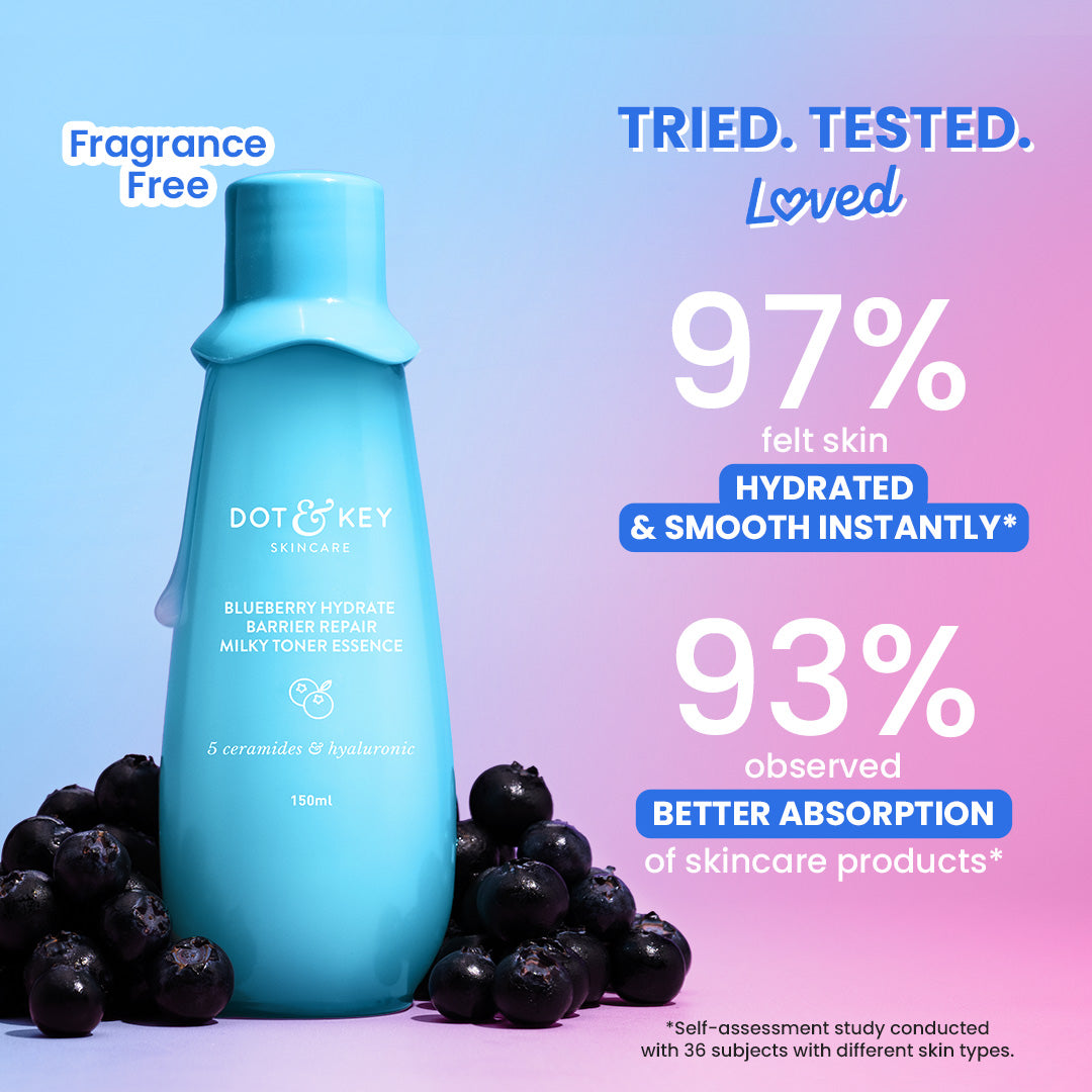 Dot & Key Blueberry Hydrate Barrier Repair Milk Face Toner 150ml
