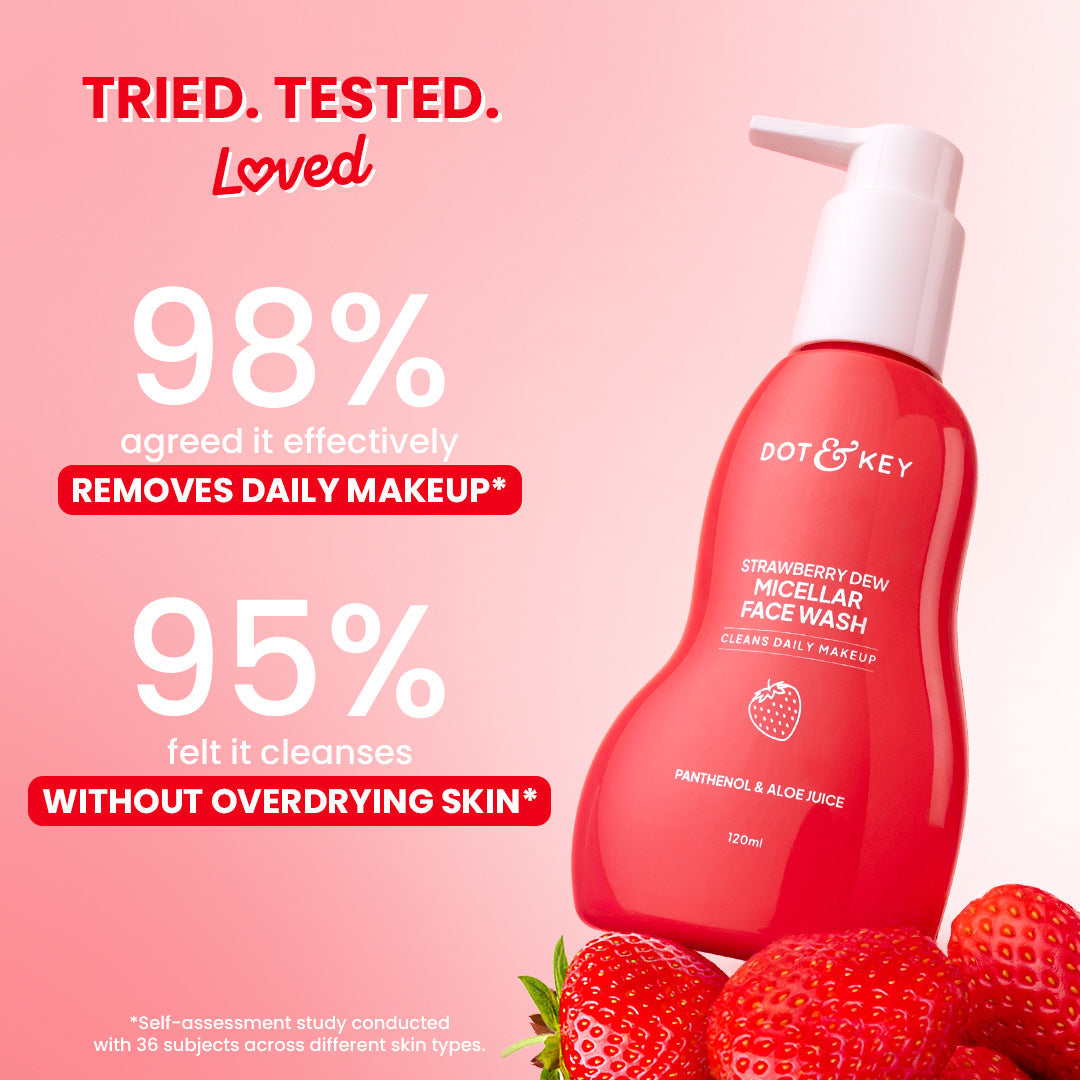 Dot & Key Strawberry Dew Micellar Face Wash 120ml