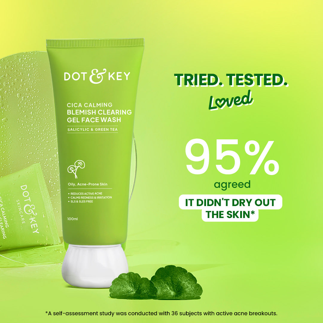 Dot & Key Cica + Salicylic Gel Face Wash Pack of 2 350ml