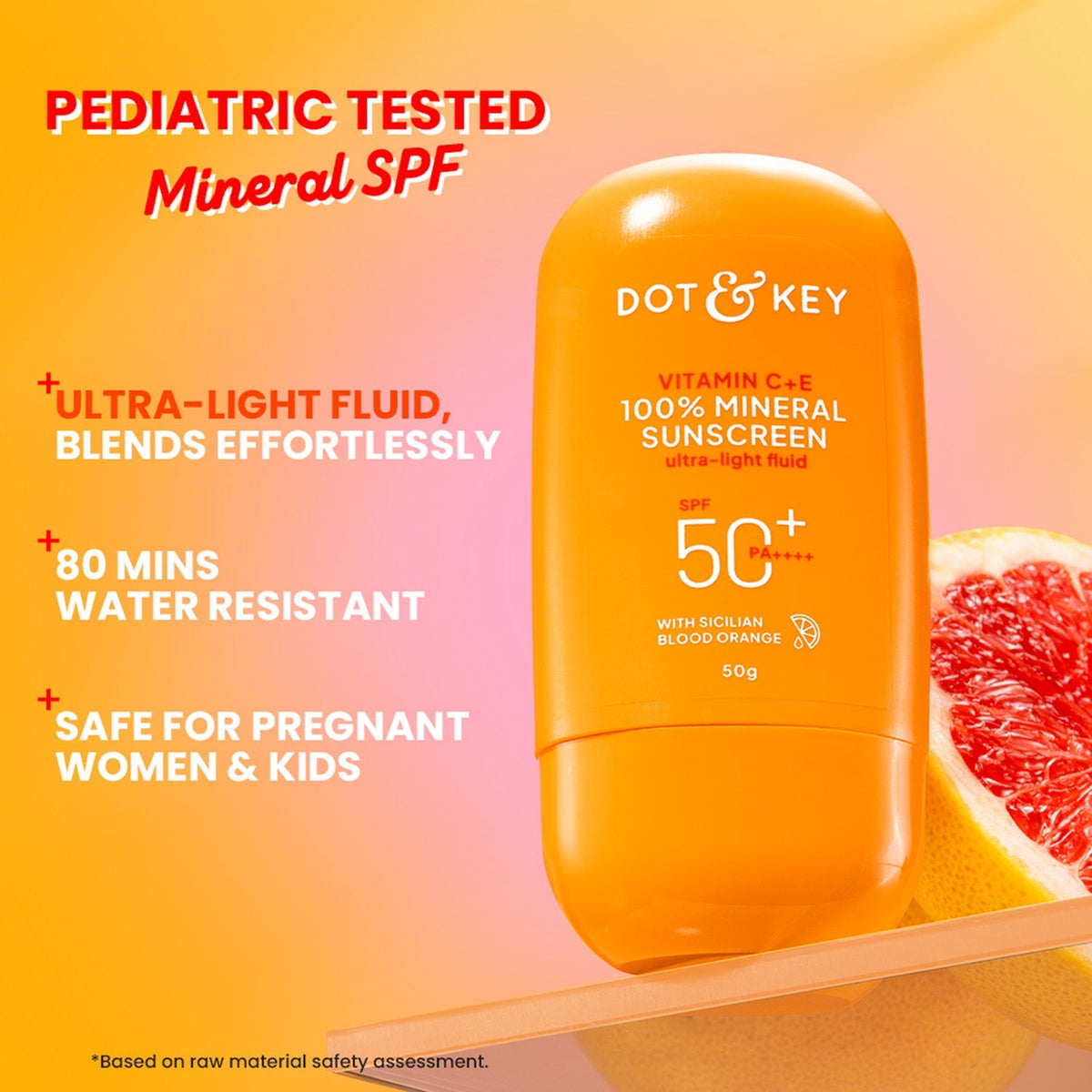 Dot & Key Vitamin C + E Mineral Sunscreen SPF 50+ PA++++ 50g
