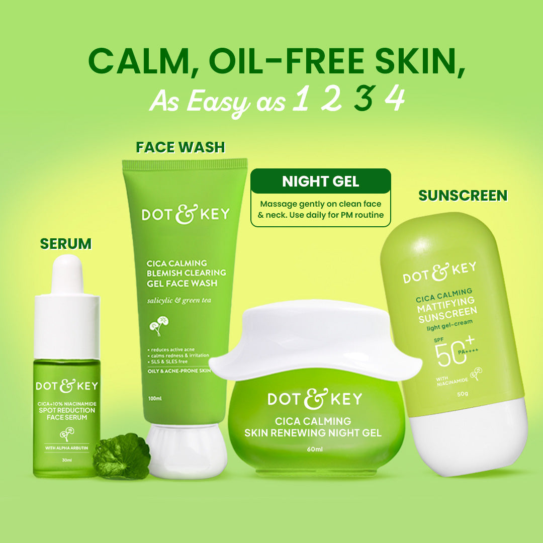 Dot & Key Cica Calming Night Gel with Niacinamide + Green Tea 60ml