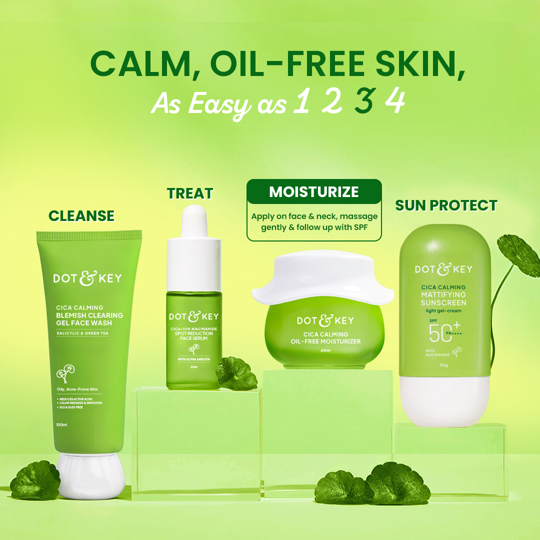 Dot & Key Cica Calming Oil-Free Moisturizer Pack of 2 120ml