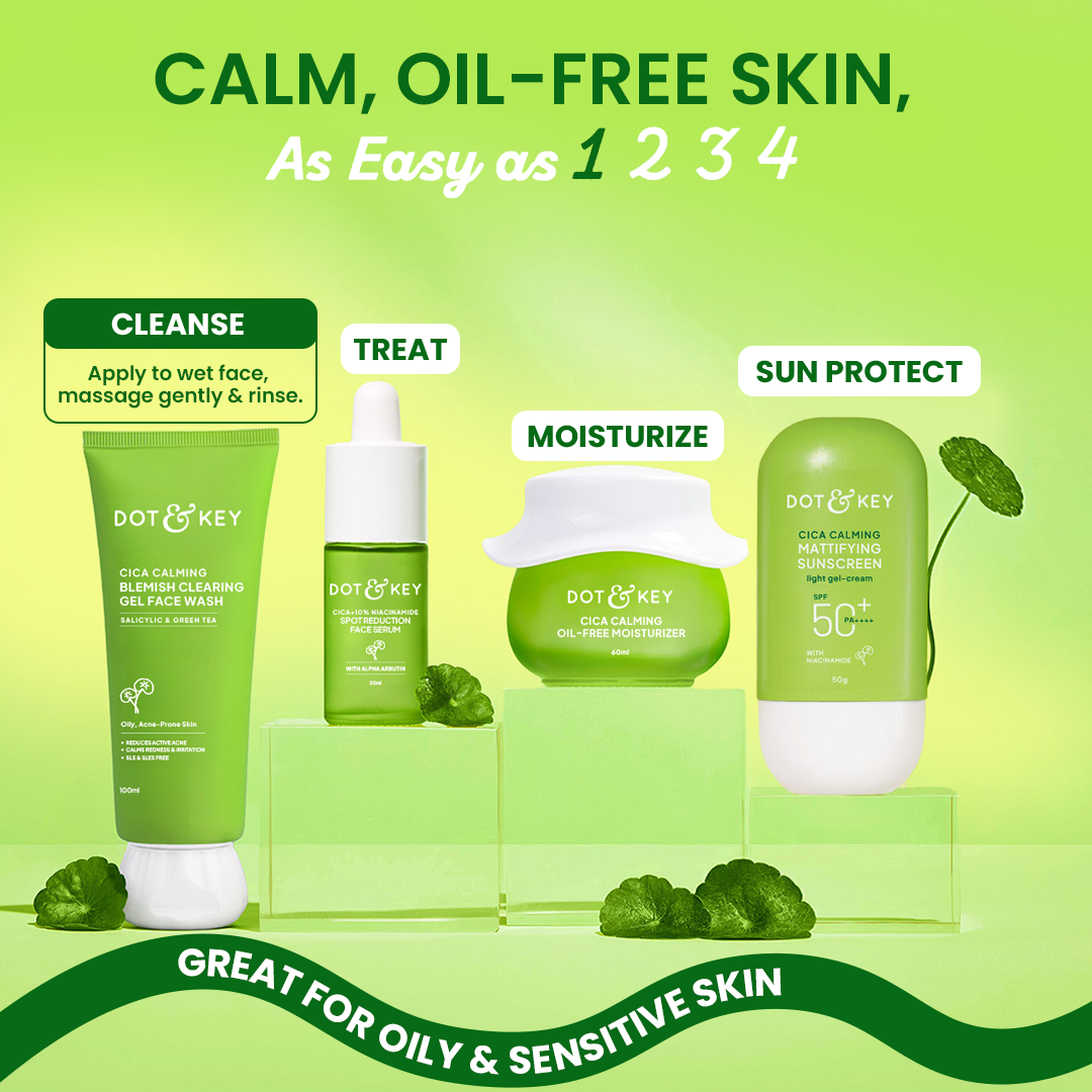 Dot & Key Cica + Salicylic Gel Face Wash Pack of 2 200ml