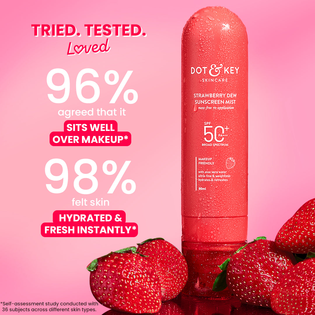 Dot & Key Strawberry Sunscreen Face Mist SPF 50+ 80ml