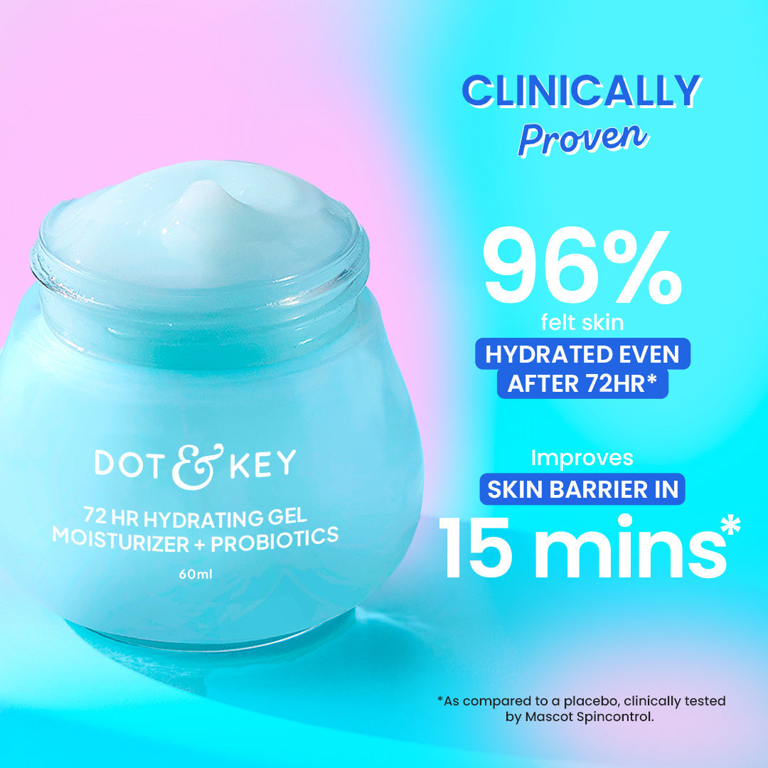 Dot & Key 72HR Gel Moisturizer with Probiotics + Hyaluronic Acid 60ml