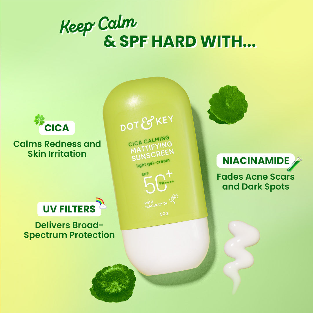Dot & Key Cica & Niacinamide Sunscreen SPF 50+ Pack of 2 100g
