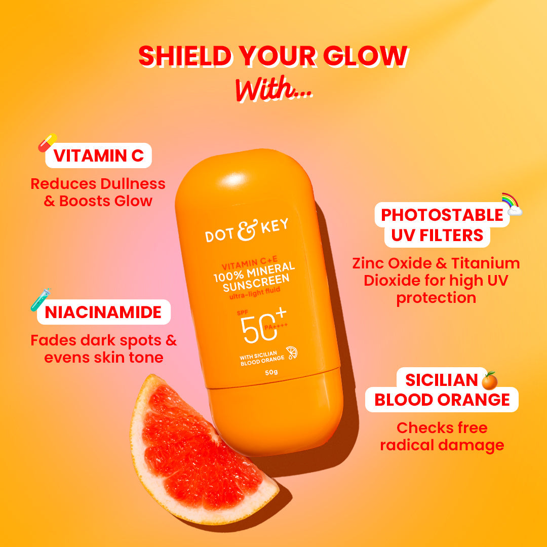 Dot & Key Vitamin C + E Mineral Sunscreen SPF 50+ PA++++ 50g