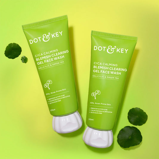 Dot & Key Cica + Salicylic Gel Face Wash Pack of 2 350ml