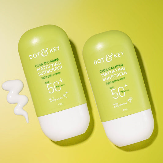 Dot & Key Cica + Niacinamide SPF 50+ Sunscreen Pack of 2 160g